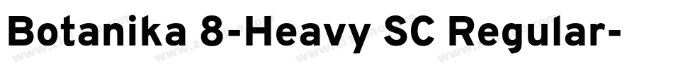 Botanika 8-Heavy SC Regular字体转换